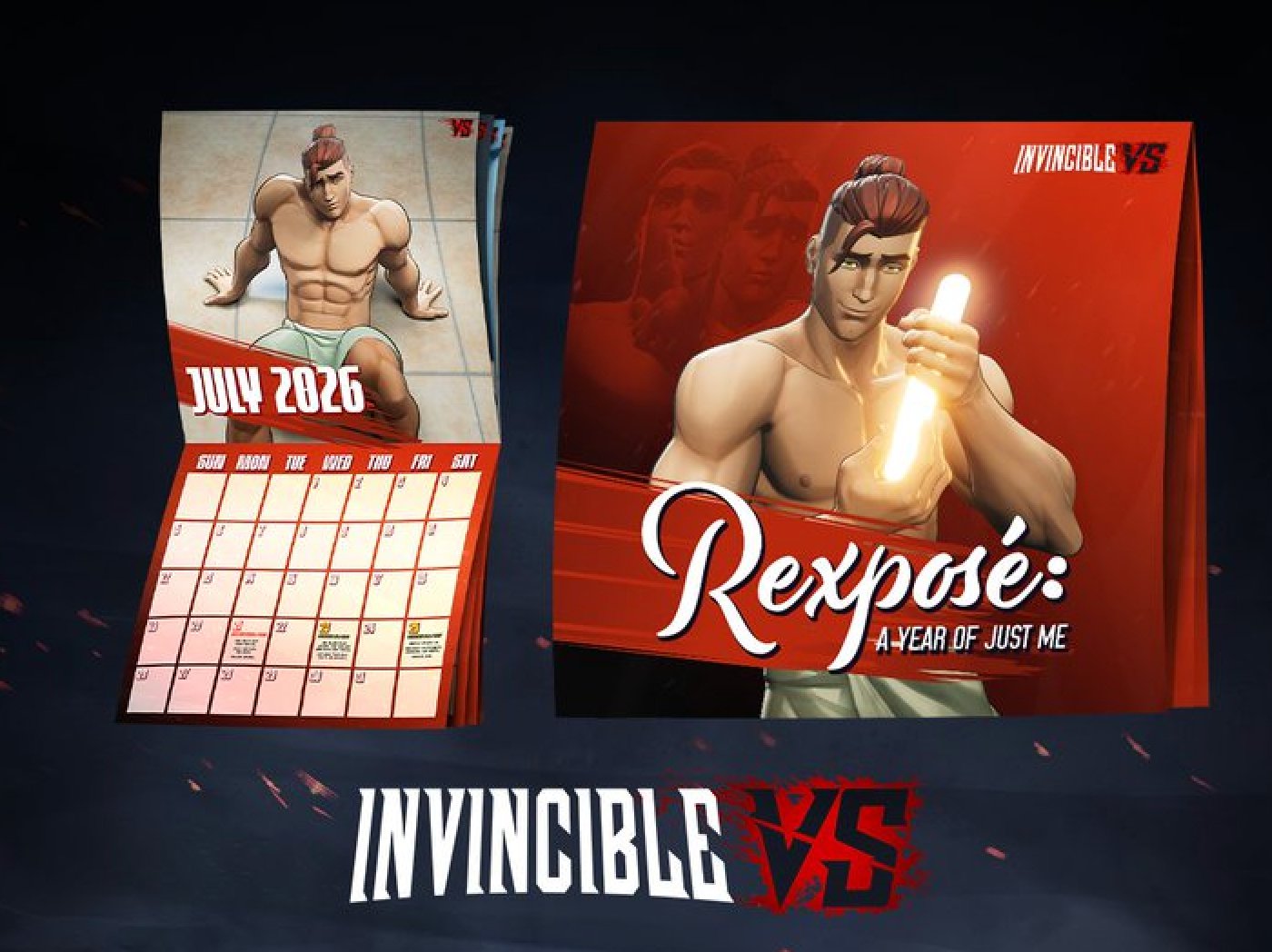 Invincible VS Rexposé Calendar — Rex Splode skin campaign
